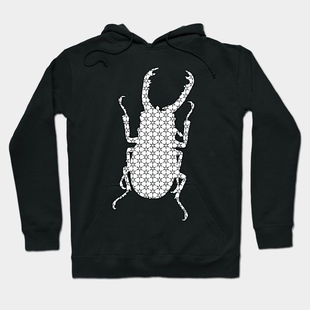 Stag Beetle Bug Pattern Hoodie by bullshirter